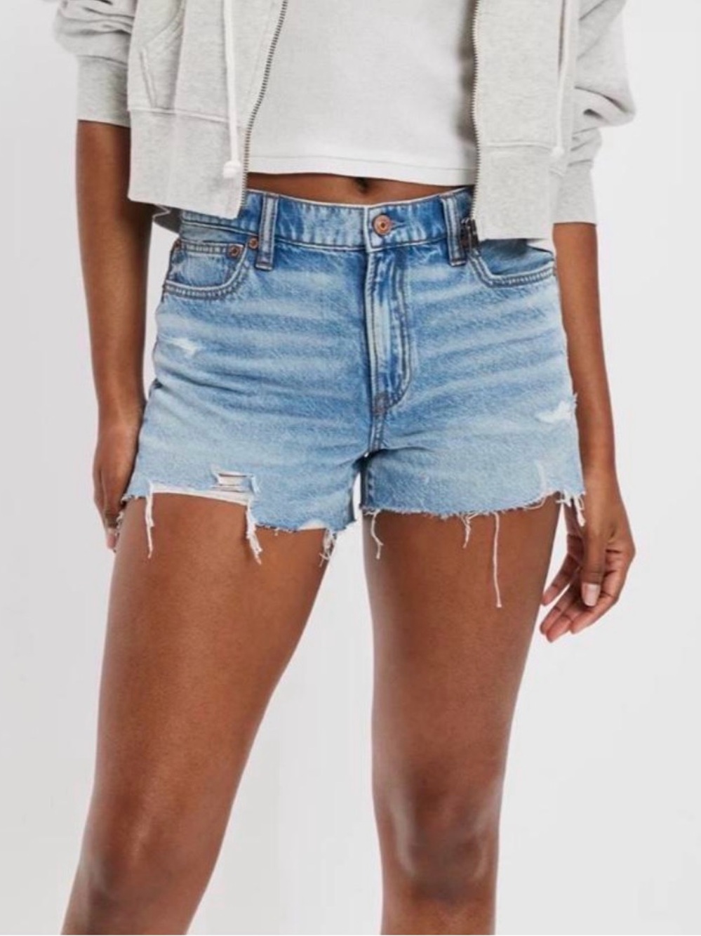 American Eagle High-Rise 90s Boyfriend Denim Shorts
